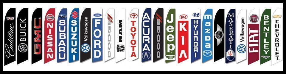 Banderas Publicitarias Tipo Vela - Marcas de Autos
